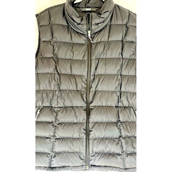 REI Mens  CO-OP Puffer Vest Black Recycle Nylon 80% Down Winter Ski Pockets READ - Picture 2 of 13